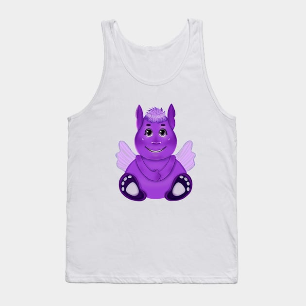 purple elf Tank Top by miladigiart